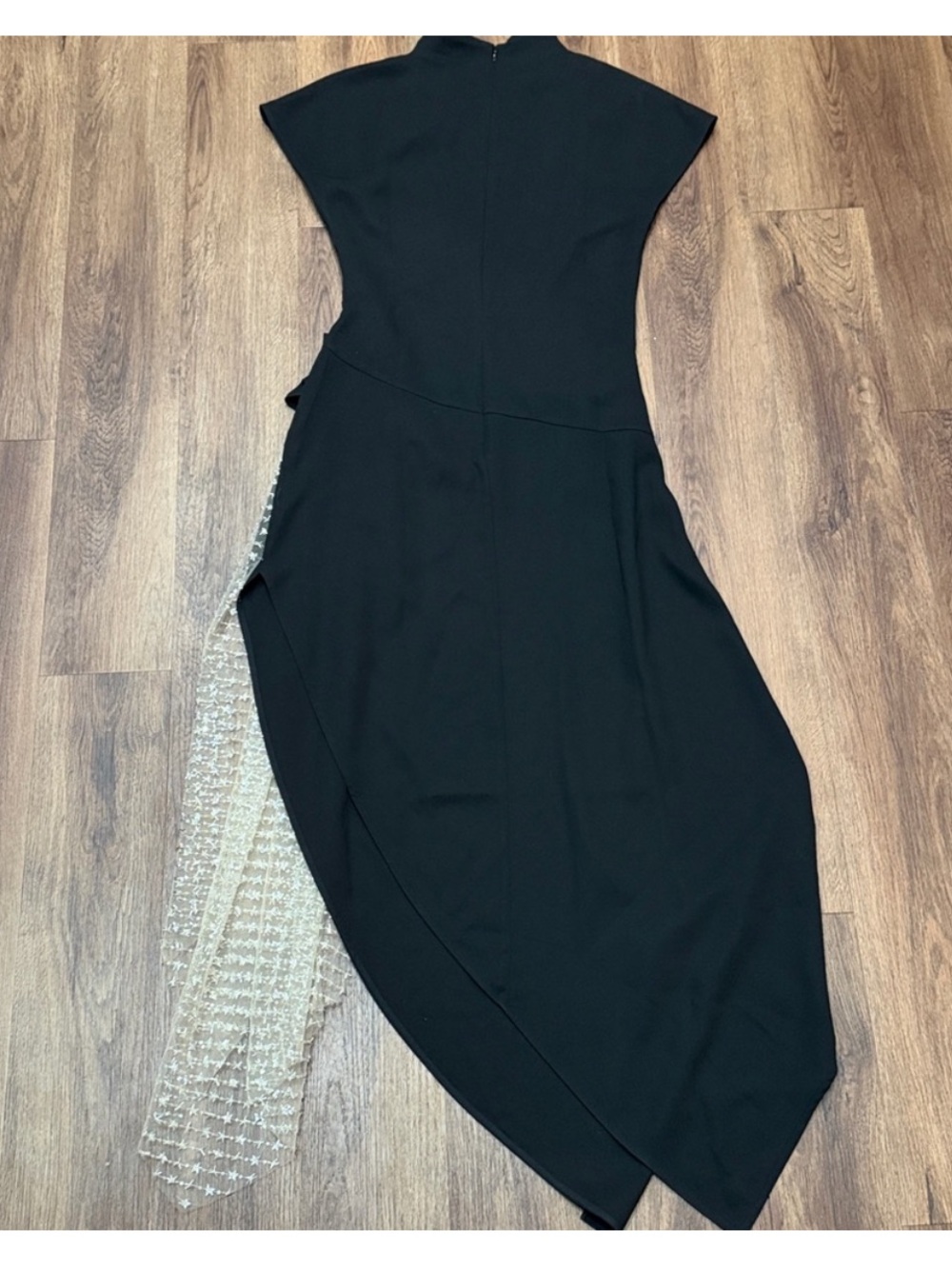 STAUD Effie Dress In Black Stardust - Picture 7 of 8